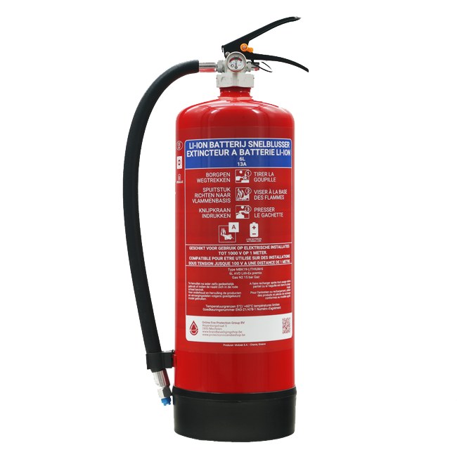 partij waarde gemakkelijk Welke brandblusser gebruik ik voor een brandende lithium-batterij? – Advies