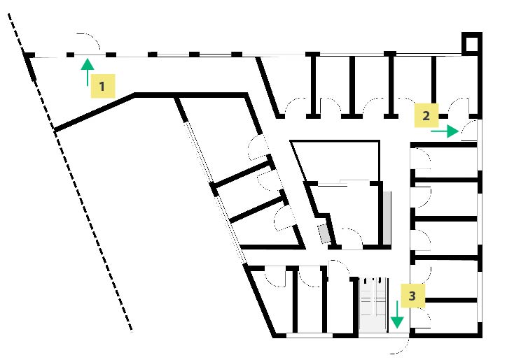 grondplan van een gebouw